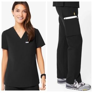 FIGS black scrub pant